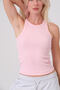 Women's Compact Combed Cotton Camisole Ribbed Tank Top Crop