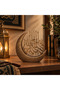 Calligraphy Art Bismillah in Gold Copper Tones Inside the Crescent Moon - 4