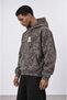 Men's Revere Embroidered Washed Oversize Hoodie Brown - 4