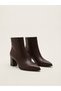 Brown Thick Heeled Non-Slip Sole Boots