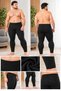 Men's Winter Large Size Leggings 3-Pack 95% Cotton Warm Comfortable Cut with Stretch - 3