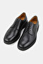 Men's Black Genuine Natural Leather Size 39-45 Eva Sole Lace-Up Shoes - 2