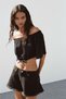 Crinkled off-the-shoulder top - 4
