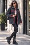 Wellsoft Lamb Feather Lined Unisex Jacket with Snap Fasteners on the Front for Women and Men