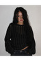 Oversized knitwear sweater with belt - 3