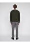 Men's Green Jjmılano Stıtch Knıt Crew Neck Sn Sweater & Cardigan - 4