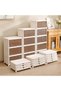 Clear Plastic Stackable Shoe Storage Box, 3 Pack Space Saving Foldable Organizer for Closet, Sneaker - 6