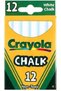 12 ANTI DUST CHALKS-WHITE