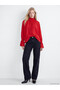 Rmz Gi̇yi̇m Farkiyla Dik Roba Collared Gathered Blouse - 2