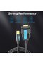 كابل محول USB إلى RS232 تسلسلي مع وصلة DB9 ذكر 9 دبابيس مطلية بالذهب وكابل مزدوج التدريع - 6