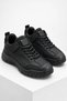 Suara Men's Black Leather Outdoor Trekking Shoes – Durable and Comfortable Casual Shoes - 3