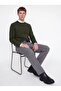 Men's Green Jjmılano Stıtch Knıt Crew Neck Sn Sweater & Cardigan - 3