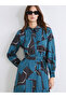 Esvab • Modern & Distinctive Modal Blend Embroidered Shirt Dress - 3