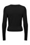 Onlkattıe Ls O-Neck Knt Black Women's Sweater 15378330 - 2