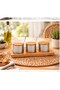 3-Piece Steel Spice Jar Set with Wooden Lid, Stand, and Spoon - 2