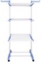 Foldable 3 Tier Clothes Drying Rack (Blue) - 4