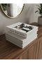 Decorative Book Boxed Candle Holder Stand, Book with Hollow Storage Box, Modern Home and Office Decoration Object - 2