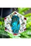 Turquoise Stone - Rutil Quartz Crystal Orgonite Necklace - 2 - (Only Hand Made)