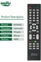 جهاز تحكم عن بعد بديل متوافق مع تلفزيونات DANSAT LCD LED و NIKAI TELEZONE - 2