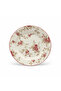 Floral Ceramic Salad Plate Cream - 8.1 Inch