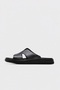 Genuine Leather 160Ma280 Black Men's Flat Slippers - 2