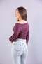 6895 (n-2653) boat neck bat sleeve blouse - 3