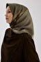 Sura Silk Scarf 53007 Dark Khaki Brown - 3