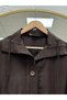 Nurbanu Collar and Sleeve Drawstring Pocket Jacket-Nl1097 Brown - 3