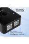 مشاركة طابعة USB2.0، محول 2 في 1 لمشاركة جهاز USB واحد بين جهازين كمبيوتر - فأرة، لوحة مفاتيح، ماسح ضوئي. - 2