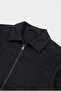 Slim Fit Basic Polo Collar Suede Jacket - 2