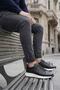 Puerto black men's leather shoes - 7