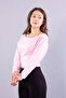 6895 (n-2653) boat neck bat sleeve blouse - 2