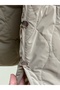 Leylanur Hooded Diamond Pattern Long Vest-En2220 Mink - 6