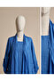 Women's Natural Linen Sleeveless Dress & Silk Blend Tassel Detailed Long Kimono Jacket Set - 4