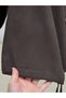 Nurbanu Collar and Sleeve Drawstring Pocket Jacket-Nl1097 Brown - 5