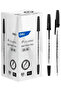 Q6 Smooth Ballpoint Pen 50-Pieces, 0.7 mm Size, Black
