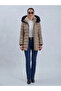 Women's Fur Hooded Inflatable Coat Yasmin