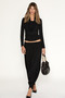 Primisi women's double-layered black blouse - 5