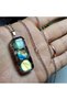 1 Piece - Labradorite - Rutile Quartz Orgonite Pendant - Only Hand Made - 7