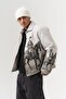 Cavalier Tapestry Fabric Horse Figure Patterned Men's Coat with Snap Fasteners - 5