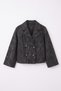 Printed Quilted Jacket 202704 - Black - 4