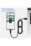 كابل بيانات من النوع C طراز PD10GB3A-2-2-BLACK، شحن سريع 3 أمبير، USB3.2 عالمي للهواتف المحمولة والأجهزة اللوحية، مصنوع من النايلون المقوى - 8