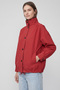 High Collar Trench Coat 202708 - Red - 3