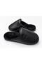 Men's House Slippers Black Leather Fur Lined Plush Warm Sole Winter Comfortable Slippers Dowry Slippers - 4