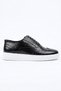 Santos black men's leather shoes