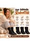 Wak Unisex Black Socks Set of 3 Plain Basic Ribbed Daily Sports Flexible Comfortable Long Socks Comfortable Set - 3