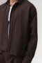 Gridcore Gingham Patterned Buttoned Seasonal Men's Jacket with Elastic Waist - 7