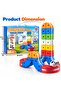 68-Piece Magnetic Track Train Building Set for Kids, DIY Railway Construction Toy with Powered Train, Magnetic Building Blocks, Educational STEM Creative Playset for Ages 3+ - 5