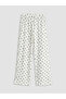 Bowknot Printed Wide Leg Girls' Sweatpants - 4