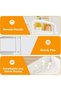 3-Tier Plastic Rolling Utility Cart with Handle, Multi-Functional Storage Trolley for Office, Living - 3